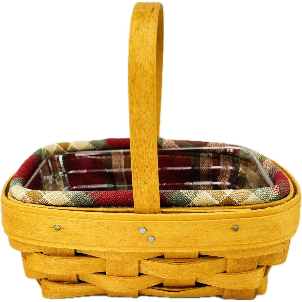 Longaberger‎ 2001 Parsley Booking Basket Fabric Liner Protector Flyer